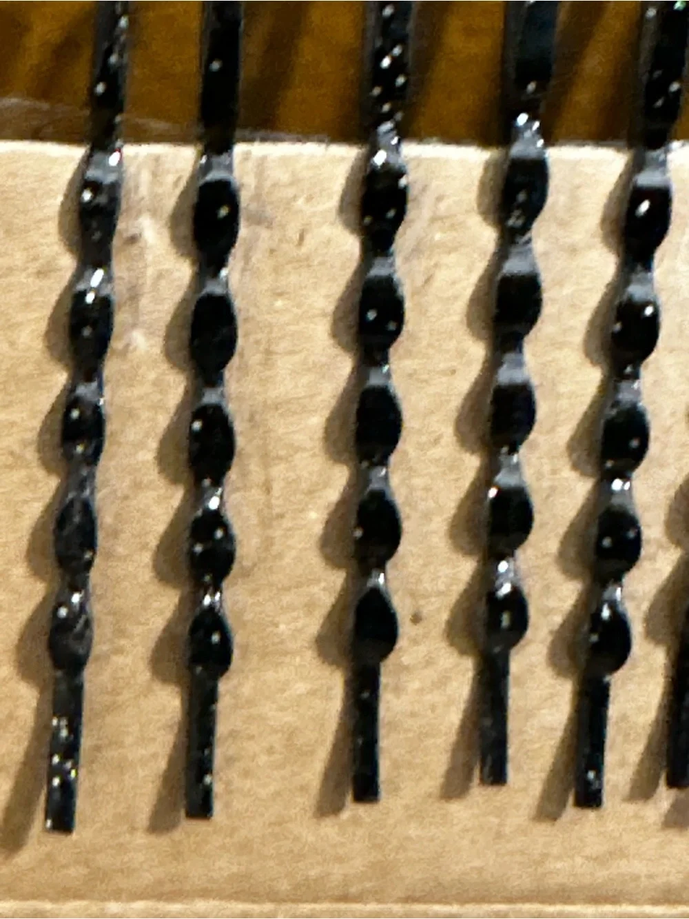 Black Vintage Bobby Pins - Set of 11